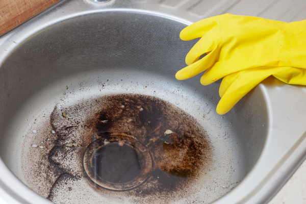 Blocked Kitchen Sink